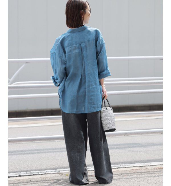 JOURNAL STANDARD relume「《追加2》手洗い可 / ラミーオーバーサイズシャツ」|シャツ・ブラウス|