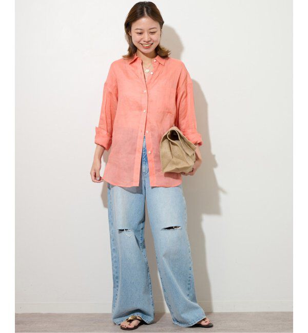 JOURNAL STANDARD relume「《追加2》手洗い可 / ラミーオーバーサイズシャツ」|シャツ・ブラウス|