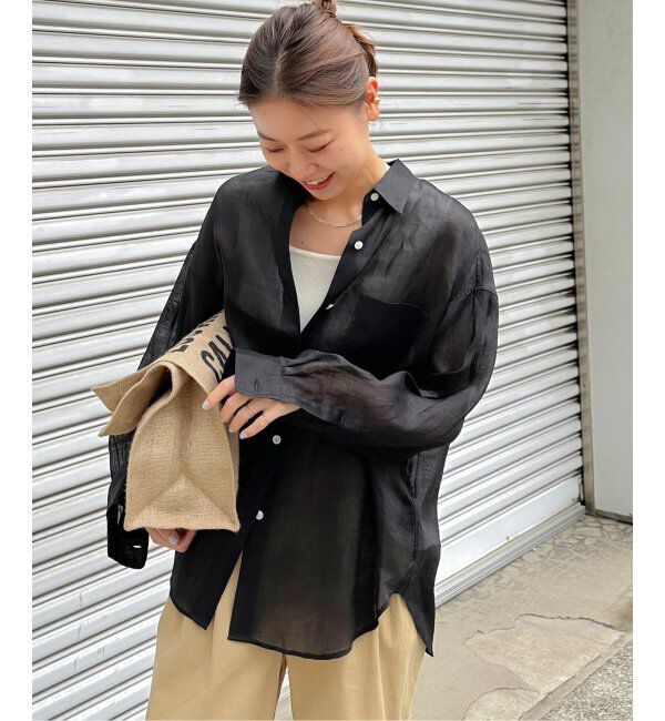 JOURNAL STANDARD relume「《追加2》手洗い可 / ラミーオーバーサイズシャツ」|シャツ・ブラウス|