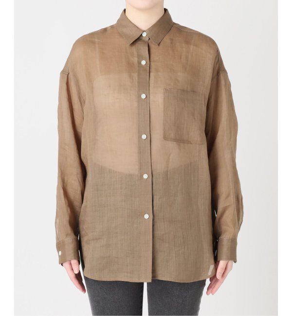 JOURNAL STANDARD relume「《追加2》手洗い可 / ラミーオーバーサイズシャツ」|シャツ・ブラウス|