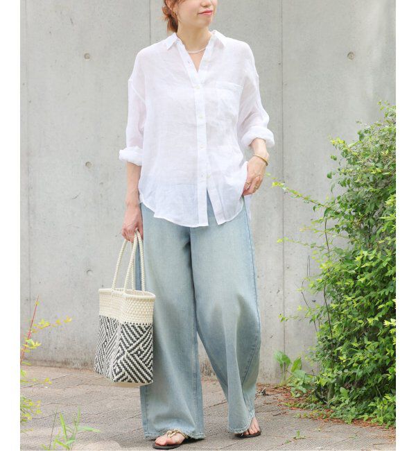 JOURNAL STANDARD relume「《追加2》手洗い可 / ラミーオーバーサイズシャツ」|シャツ・ブラウス|