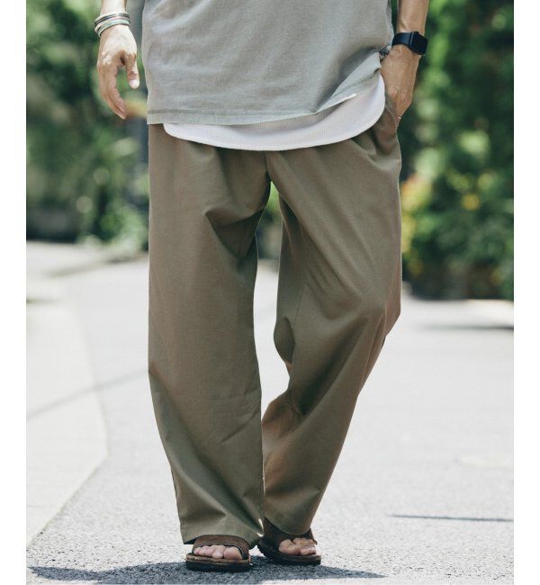 JOURNAL STANDARD relume「リネンブレンド 1タック &rdquo;レイジー&rdquo; パンツ」|スラックス|