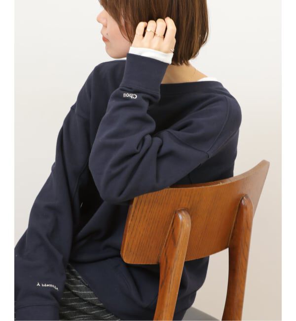 JOURNAL STANDARD relume「《WEB限定》［2枚セット］3WAY刺繍レイヤードスウェット」|スウェット・ジャージ|ネイビー