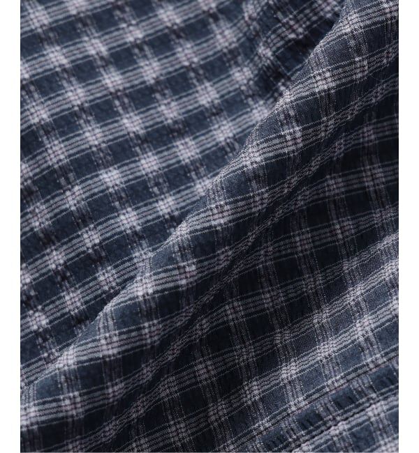 JOURNAL STANDARD relume「ストレッチ サッカー ミニ チェック 半袖 シャツ」|シャツ・ブラウス|