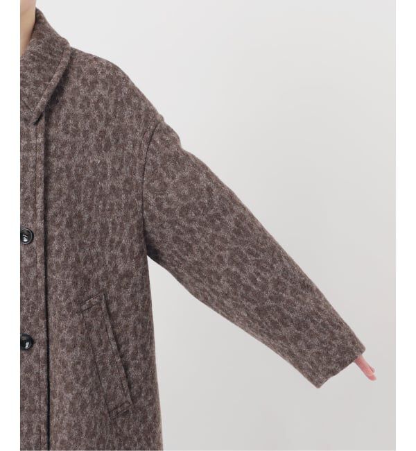 journal standard L'essage「BALLI レオパードステンカラーショートコート」|ステンカラーコート|