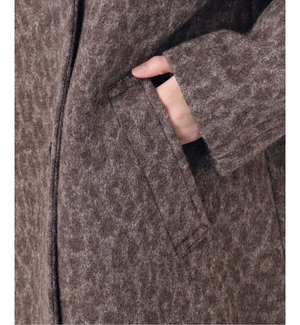 journal standard L'essage「BALLI レオパードステンカラーショートコート」|ステンカラーコート|