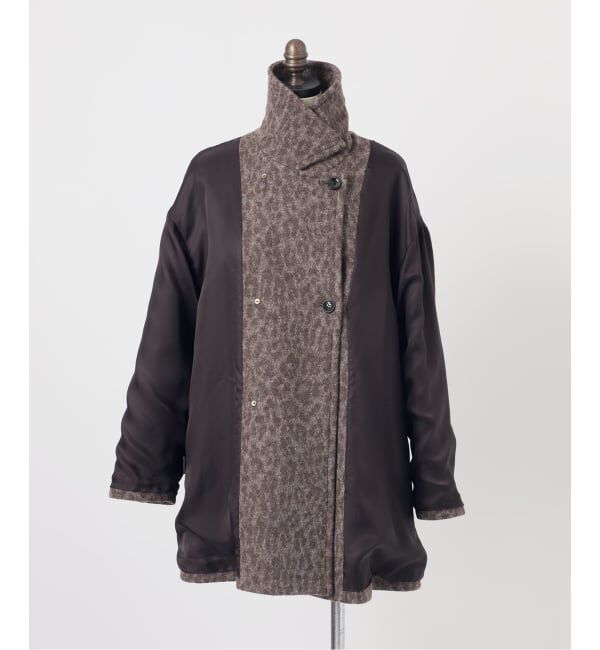 journal standard L'essage「BALLI レオパードステンカラーショートコート」|ステンカラーコート|