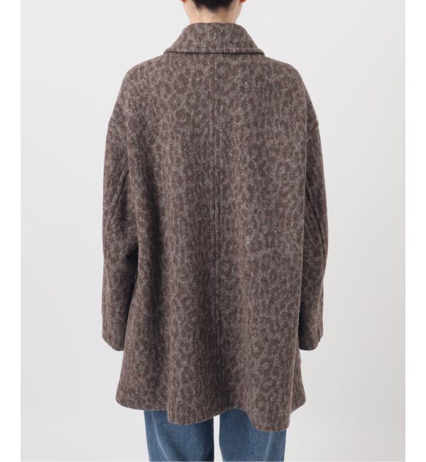 journal standard L'essage「BALLI レオパードステンカラーショートコート」|ステンカラーコート|