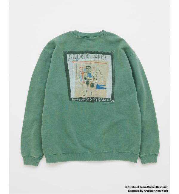 JOURNAL STANDARD「Jean-Michel Basquiat / ジャン＝ミシェル・バスキア プリント スウェット」|スウェット・ジャージ|グリーン B