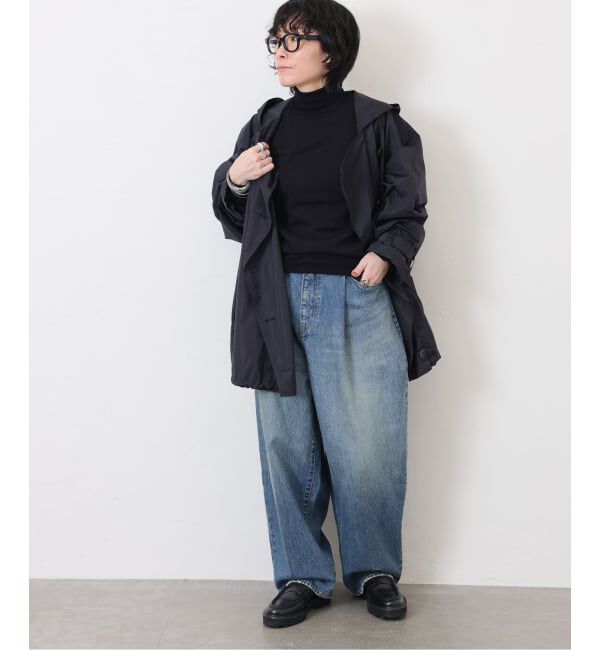 journal standard luxe「《追加2》13OZデニム タックラウンドパンツ」|デニム|