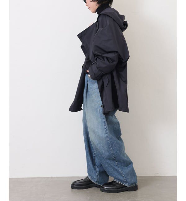 journal standard luxe「《追加2》13OZデニム タックラウンドパンツ」|デニム|