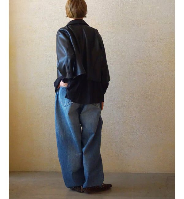 journal standard luxe「《追加2》13OZデニム タックラウンドパンツ」|デニム|