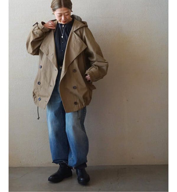 journal standard luxe「《追加2》13OZデニム タックラウンドパンツ」|デニム|