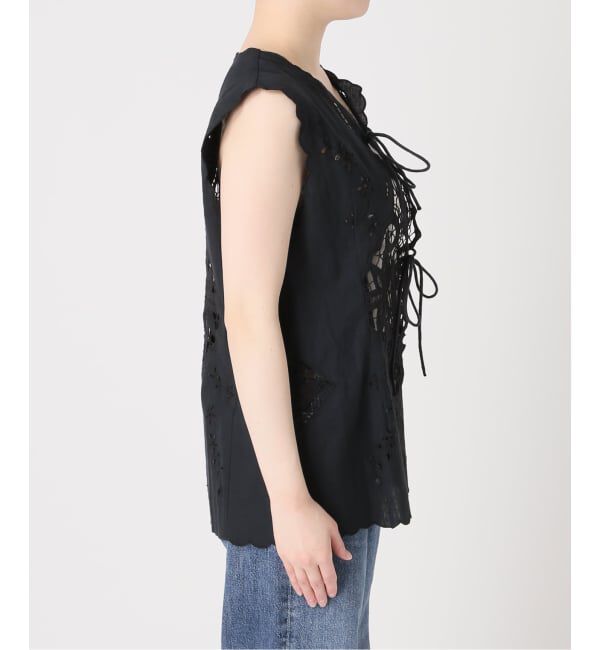 journal standard L'essage「《予約》刺しゅうレースベスト」|ベスト・ジレ|