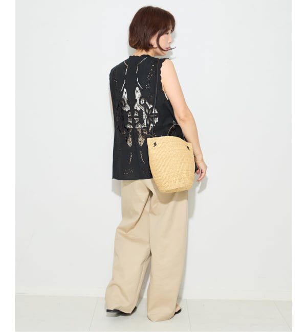 journal standard L'essage「《予約》刺しゅうレースベスト」|ベスト・ジレ|