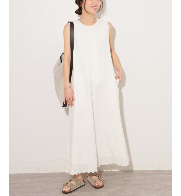 JOURNAL STANDARD relume「《予約》［26SS新作］コットンカットワークシシュウ オールインワン」|オールインワン|ホワイト