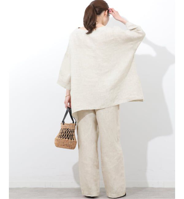 JOURNAL STANDARD relume「《予約》［26SS新作］ベルギーリネンワイドイージーパンツ」|その他|