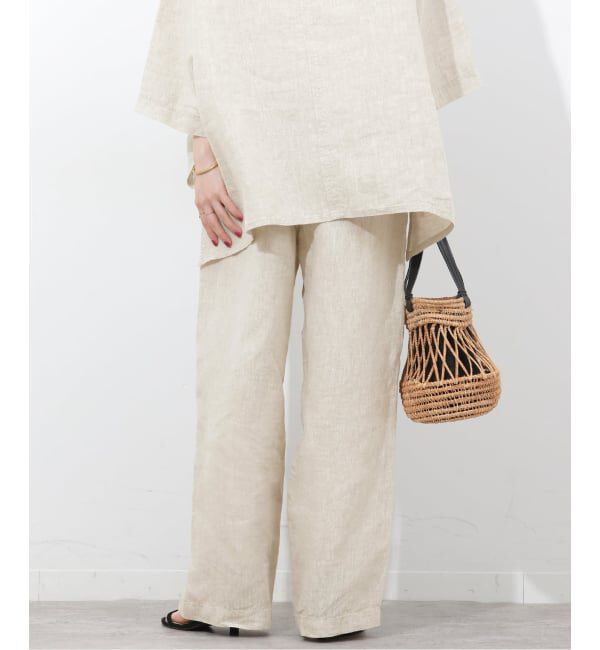 JOURNAL STANDARD relume「《予約》［26SS新作］ベルギーリネンワイドイージーパンツ」|その他|