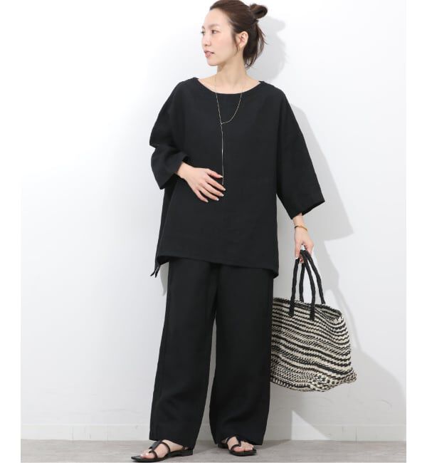 JOURNAL STANDARD relume「《予約》［26SS新作］ベルギーリネンワイドイージーパンツ」|その他|
