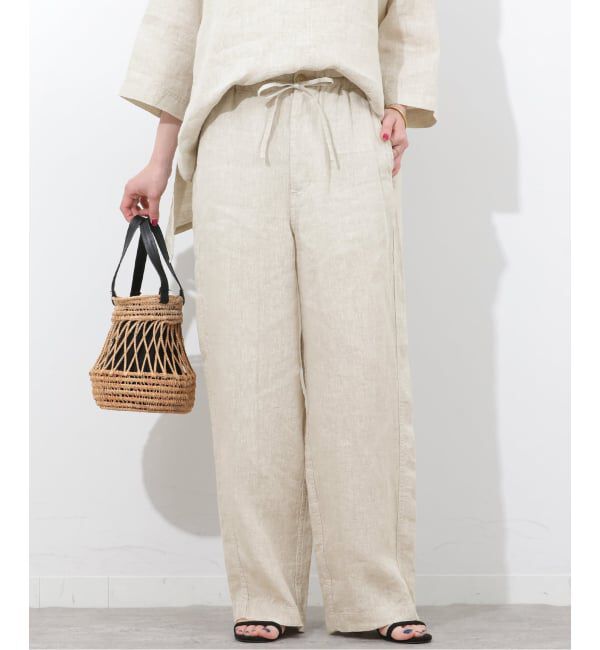 JOURNAL STANDARD relume「《予約》［26SS新作］ベルギーリネンワイドイージーパンツ」|その他|ベージュ