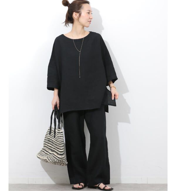 JOURNAL STANDARD relume「《予約》［26SS新作］ベルギーリネンポンチョブラウス」|シャツ・ブラウス|