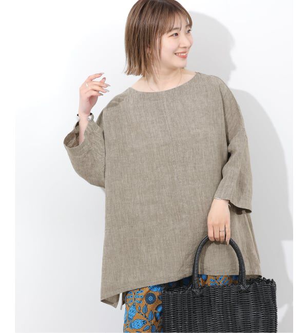 JOURNAL STANDARD relume「《予約》［26SS新作］ベルギーリネンポンチョブラウス」|シャツ・ブラウス|
