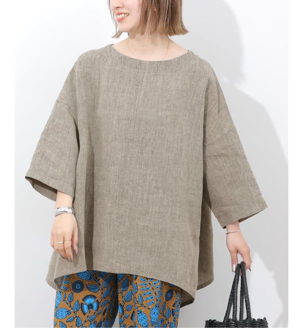 JOURNAL STANDARD relume「《予約》［26SS新作］ベルギーリネンポンチョブラウス」|シャツ・ブラウス|