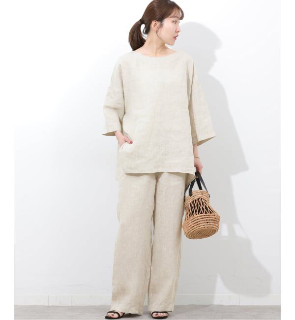 JOURNAL STANDARD relume「《予約》［26SS新作］ベルギーリネンポンチョブラウス」|シャツ・ブラウス|