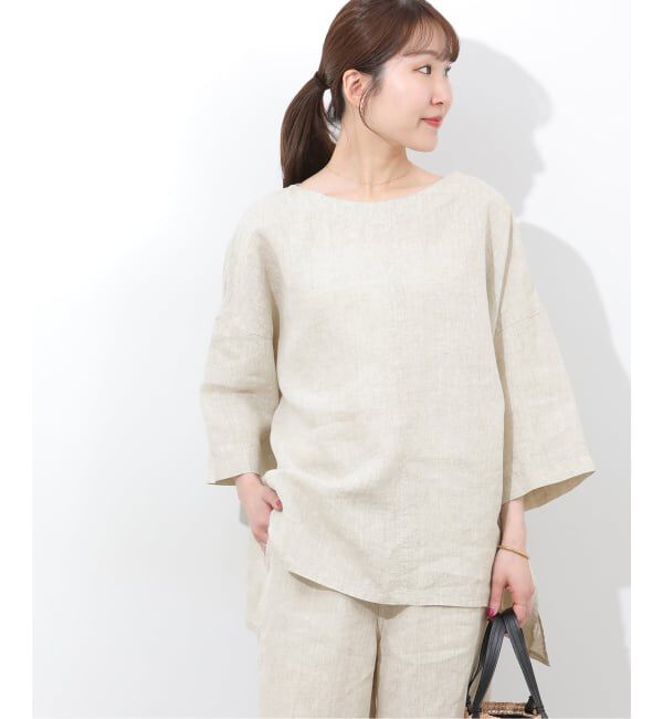 JOURNAL STANDARD relume「《予約》［26SS新作］ベルギーリネンポンチョブラウス」|シャツ・ブラウス|