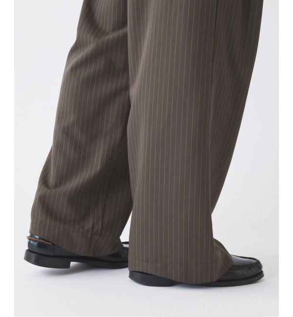 JOURNAL STANDARD relume「《予約》ヒールカット ルーズライト ストライプ スラックス」|スラックス|グレーA