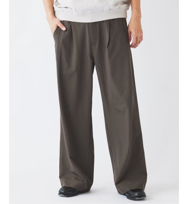 JOURNAL STANDARD relume「《予約》ヒールカット ルーズライト ストライプ スラックス」|スラックス|