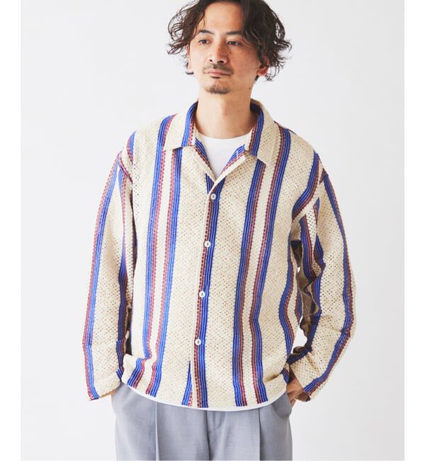 JOURNAL STANDARD relume「《予約》INDIA COTTON &rdquo;ウェービー&rdquo; クロシェシャツ」|シャツ・ブラウス|