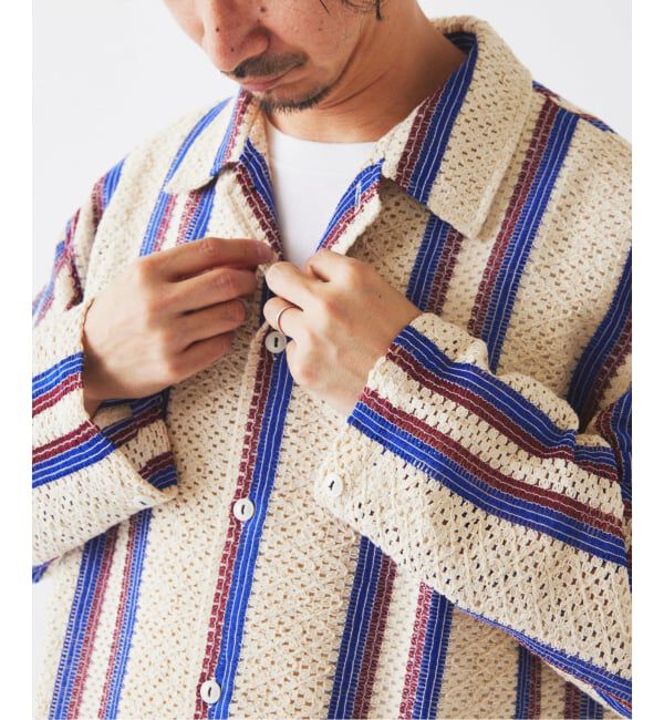 JOURNAL STANDARD relume「《予約》INDIA COTTON &rdquo;ウェービー&rdquo; クロシェシャツ」|シャツ・ブラウス|