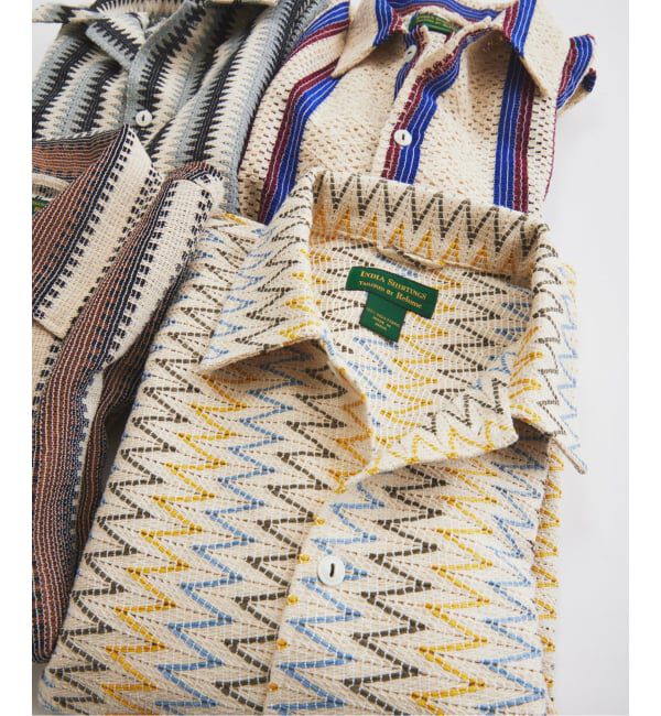 JOURNAL STANDARD relume「《予約》INDIA COTTON &rdquo;ウェービー&rdquo; クロシェシャツ」|シャツ・ブラウス|