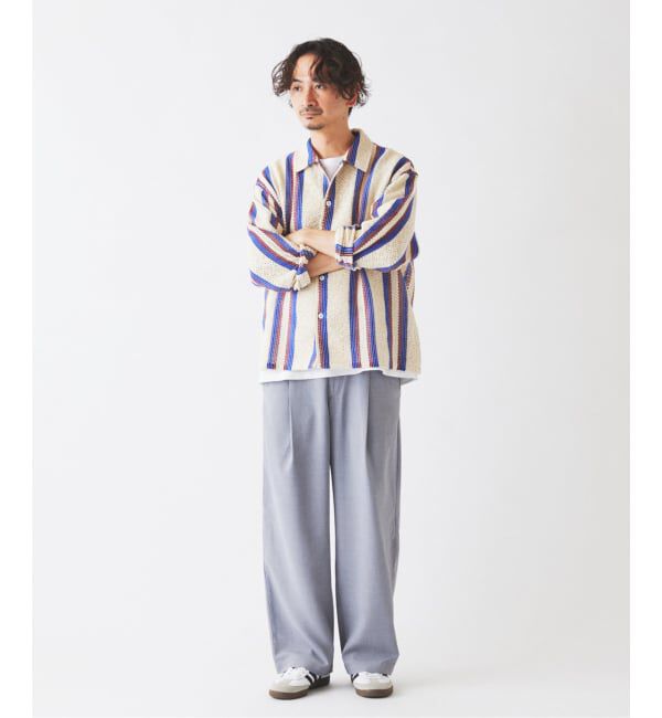 JOURNAL STANDARD relume「《予約》INDIA COTTON &rdquo;ウェービー&rdquo; クロシェシャツ」|シャツ・ブラウス|