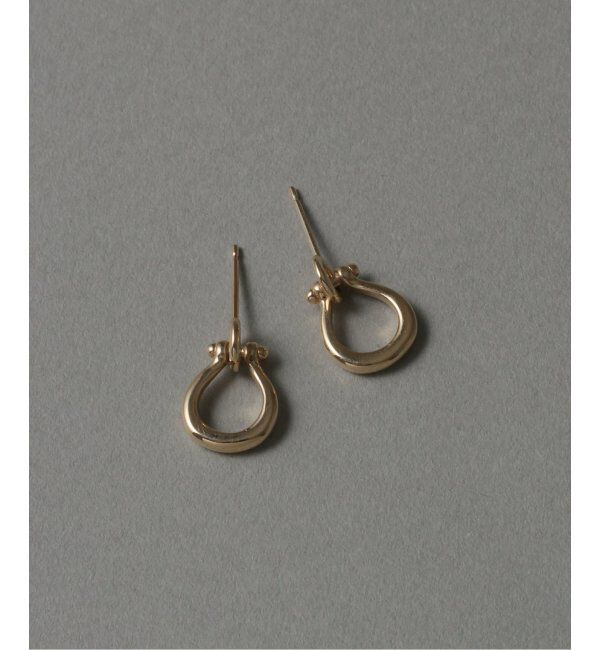 Lilas by Spick&Span「ホースシューピアス K10（両耳）」|ピアス|ゴールド