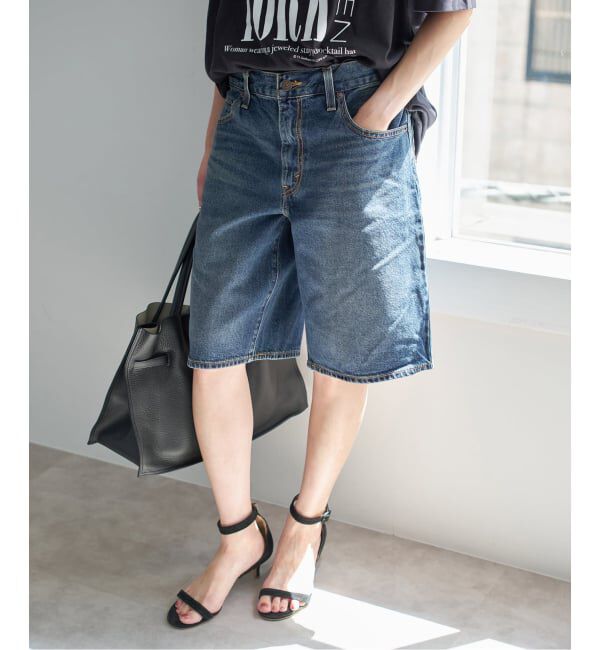 Spick and Span「LEVI'S/リーバイス BAGGY DAD JORT」|デニム|ブルー A