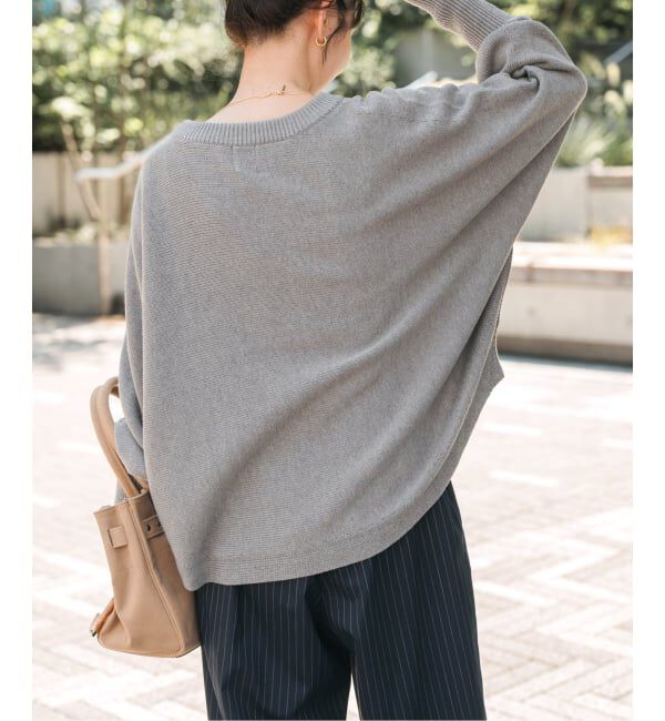 Spick and Span「《WEB限定 / 追加》 バルキーヤーンドルマンロングリブニット」|ニット・セーター|