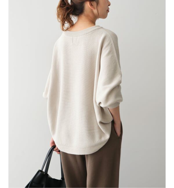 Spick and Span「《WEB限定 / 追加》 バルキーヤーンドルマンロングリブニット」|ニット・セーター|
