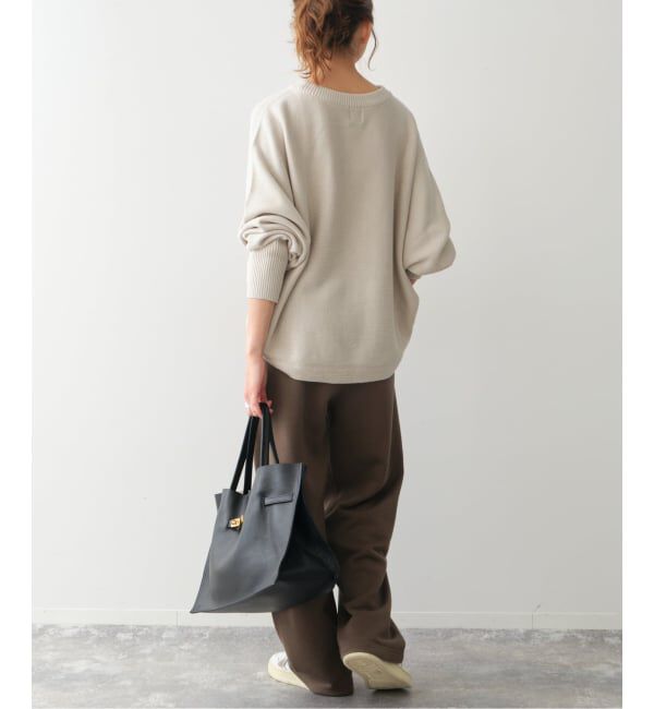 Spick and Span「《WEB限定 / 追加》 バルキーヤーンドルマンロングリブニット」|ニット・セーター|