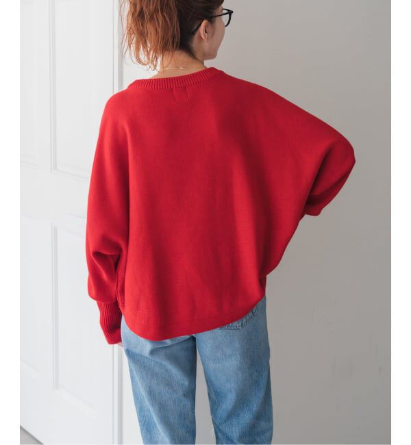 Spick and Span「《WEB限定 / 追加》 バルキーヤーンドルマンロングリブニット」|ニット・セーター|