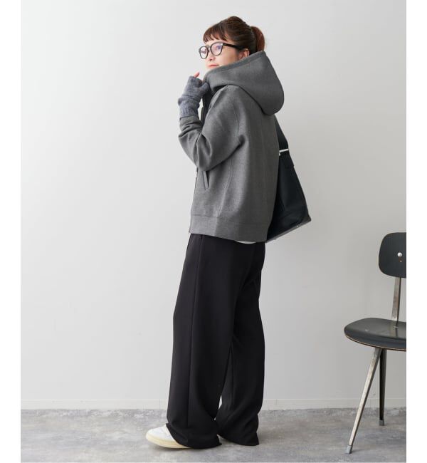 Spick and Span「《追加4》ストレッチジップフードパーカー」|パーカー|