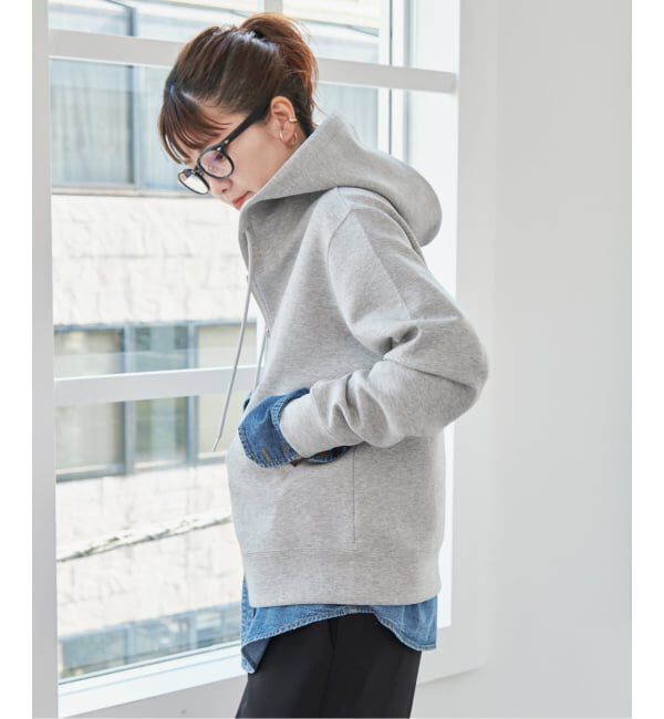 Spick and Span「《追加4》ストレッチジップフードパーカー」|パーカー|