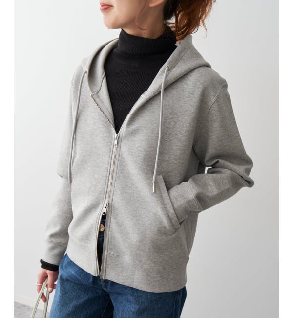 Spick and Span「《追加4》ストレッチジップフードパーカー」|パーカー|