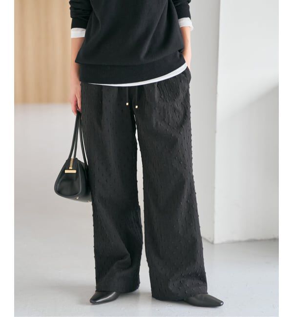 Spick and Span「《WEB限定 / 追加》ドットジャガードイージーパンツ」|その他|