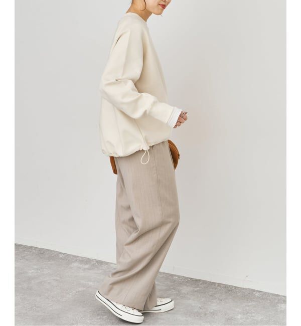 Spick and Span「《新色有り / 追加》ダンボールヘムギャザープルオーバー」|Tシャツ・カットソー|