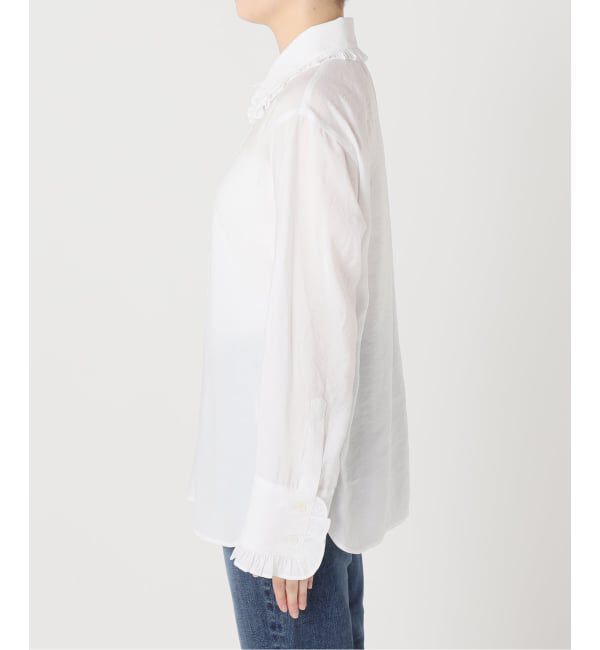 Spick and Span「《WEB限定 / 追加》フリルカラーブラウス」|シャツ・ブラウス|
