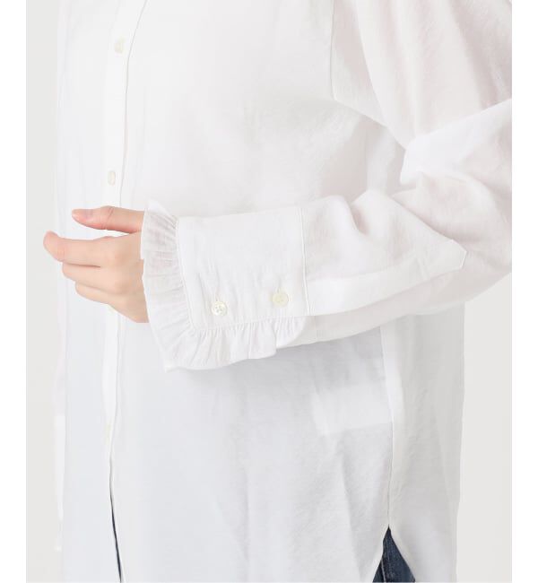 Spick and Span「《WEB限定 / 追加》フリルカラーブラウス」|シャツ・ブラウス|