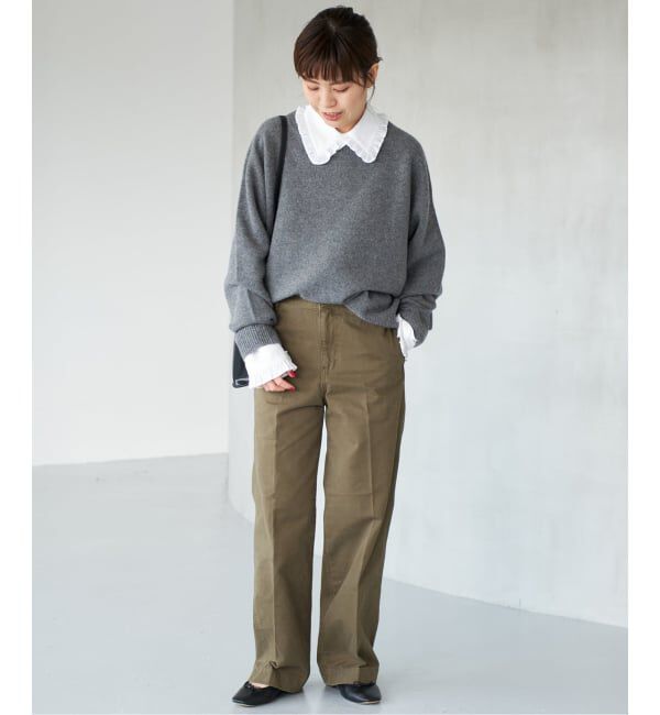 Spick and Span「《WEB限定 / 追加》フリルカラーブラウス」|シャツ・ブラウス|