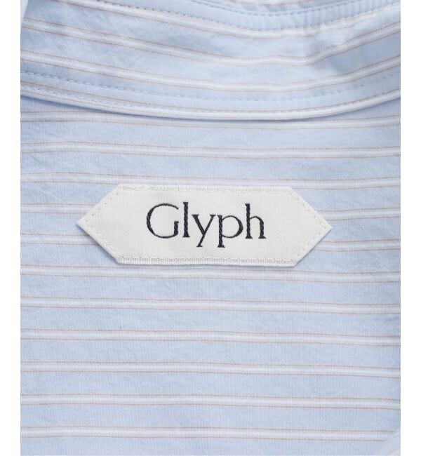 Glyph「《一部店舗+WEB限定》Glyph Stripe Gathered String Shirt」|シャツ・ブラウス|